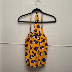 Topshop Yellow and Blue Bodysuit One Piece